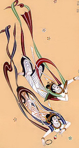 Apsaras fly over Dunhuang.