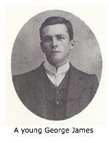 Text Box:
A young George James